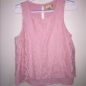 🌸 Blush Lace Vera Wang Tank Top 🌸